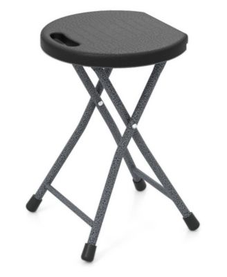 Folding Stool with Built-in Handle for Adults, for Camping, Travel and Outdoor Recreation