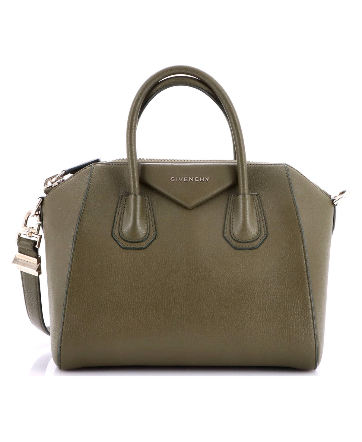 Pre-Owned Givenchy Small Antigona Bag Leather - Green