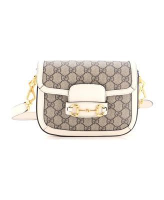 Mini Horsebit 1955 Shoulder Bag GG Coated Canvas with Leather