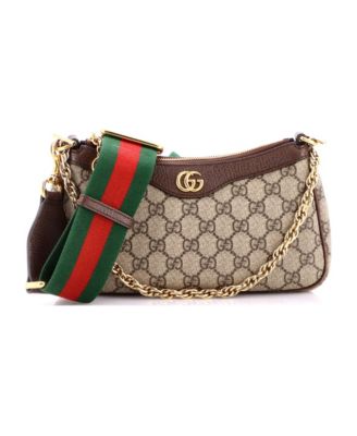 Small Ophidia Charm Shoulder Bag GG Coated Canvas