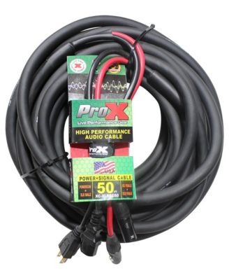 XC-XLREC50 50 Feet IEC F to NEMA 15P  XLR-M to XLRF Audio/Power Cable
