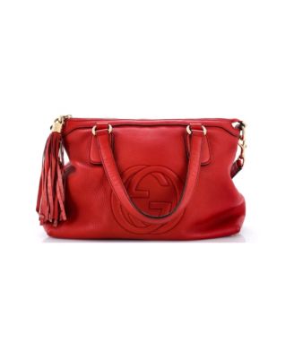 Soho Convertible Soft Top Handle Bag Leather