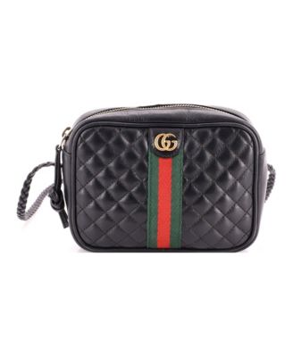 Mini Trapuntata Camera Bag Quilted Leather