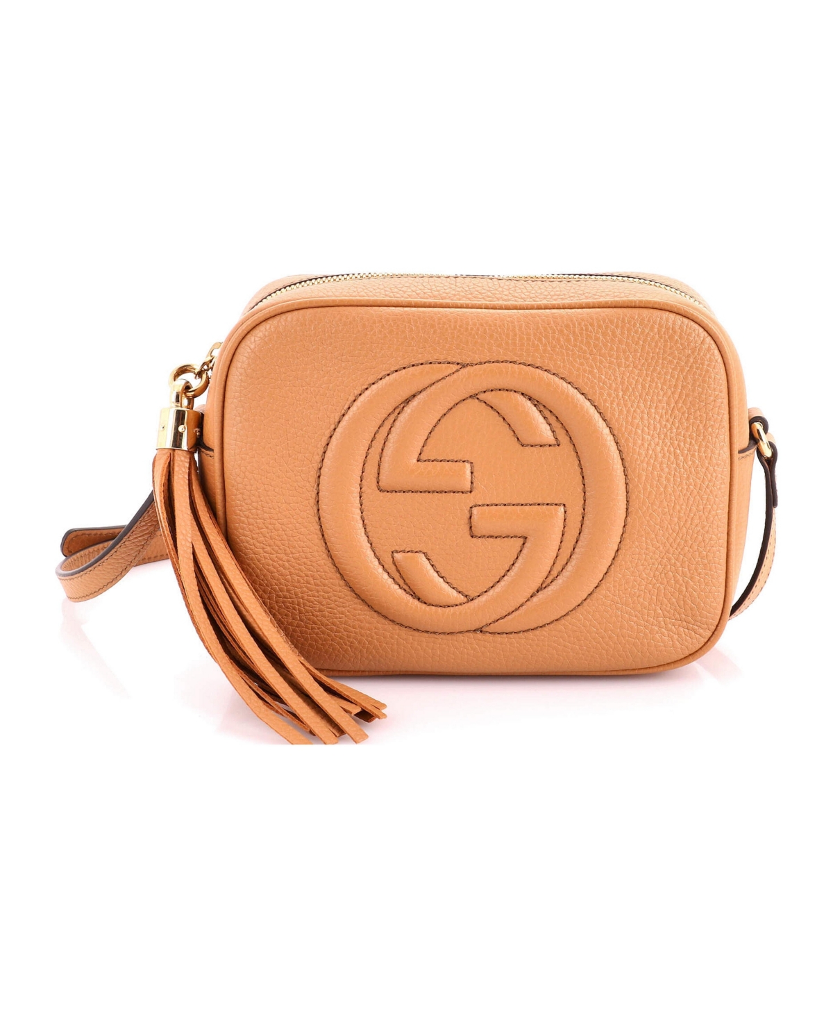 Pre-Owned Gucci Small Soho Disco Crossbody Bag Leather - Natural