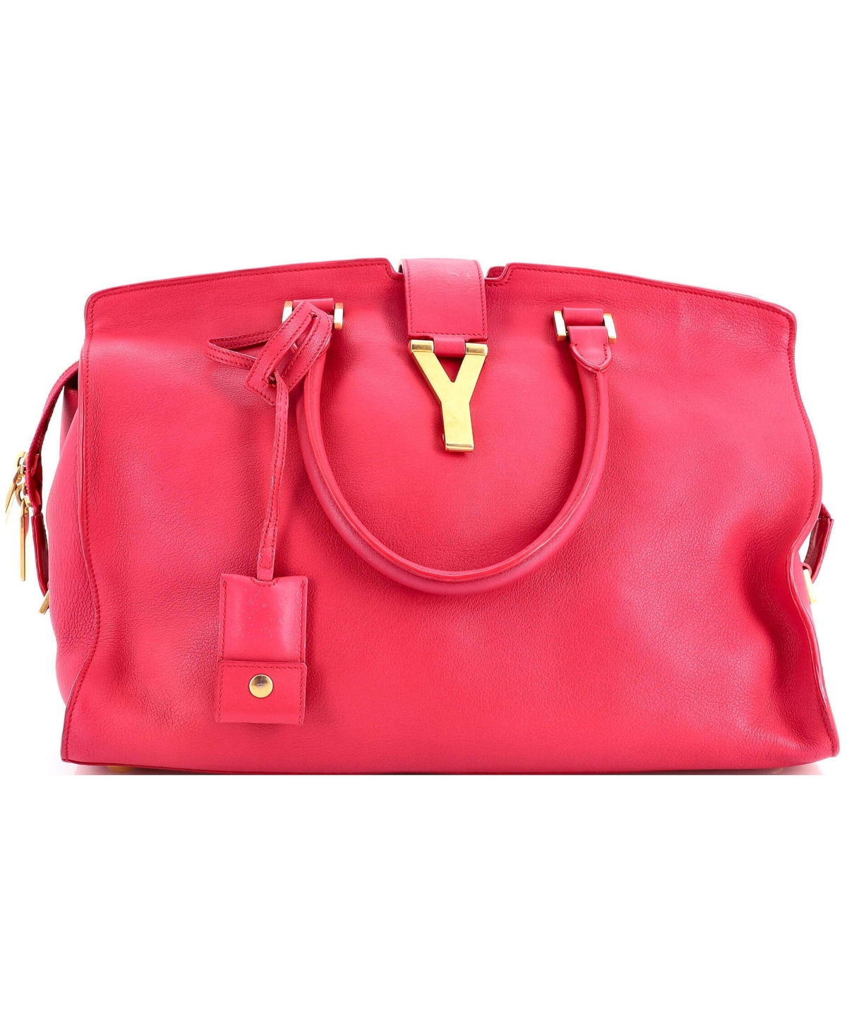 Pre-Owned Saint Laurent Medium Classic Y Cabas Leather - Red