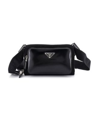 Zip Around Front Pocket Belt Bag Re-Nylon with Leather