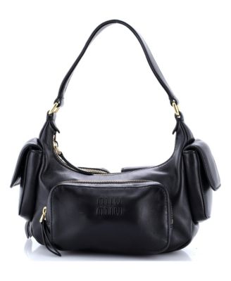 Pocket Shoulder Bag Leather