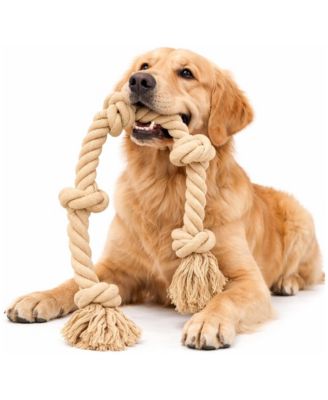 Heavy Duty Rope Tug Toy for Large Dogs Interactive Dental Chew