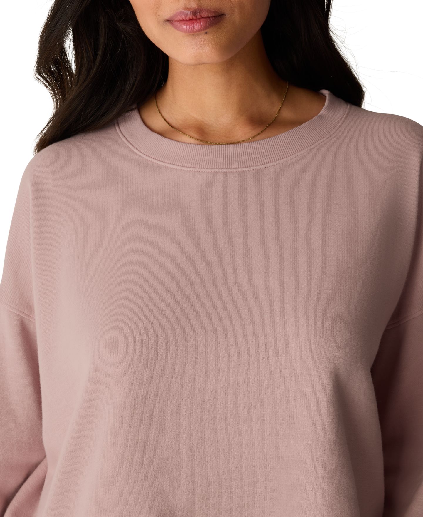 Женская толстовка Eileen Fisher Cotton Long-Sleeve Cropped, цвет: Opal — фото 3