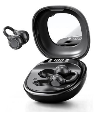 Open-Ear Clip Wireless LED Battery Display Earbuds