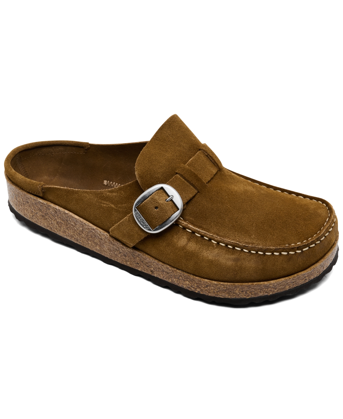 Birkenstock Women's Buckley Suede Leather Clogs from Finish Line - Brown