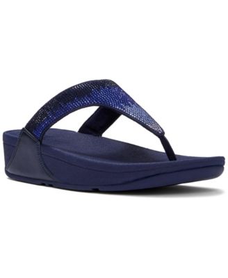 Women's Lulu Ombre Crystal Toe Post Wedge Sandals