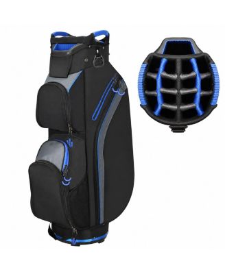 15 Way Golf Cart Bag Lightweight Club Men With Cooler Pockets Rain Cover