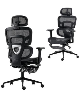 Ergonomic Office Chair with Lumbar Support, 2D Headrest