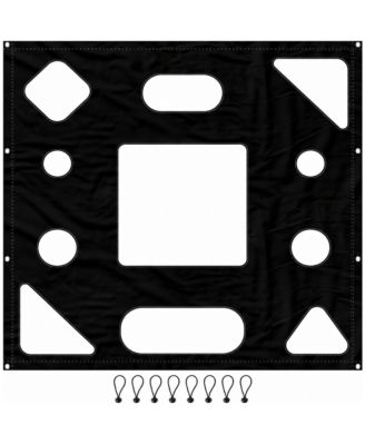 4x4 Feet Lacrosse Target Net 11 Training Zones Universal Fit Multi Sport Practice
