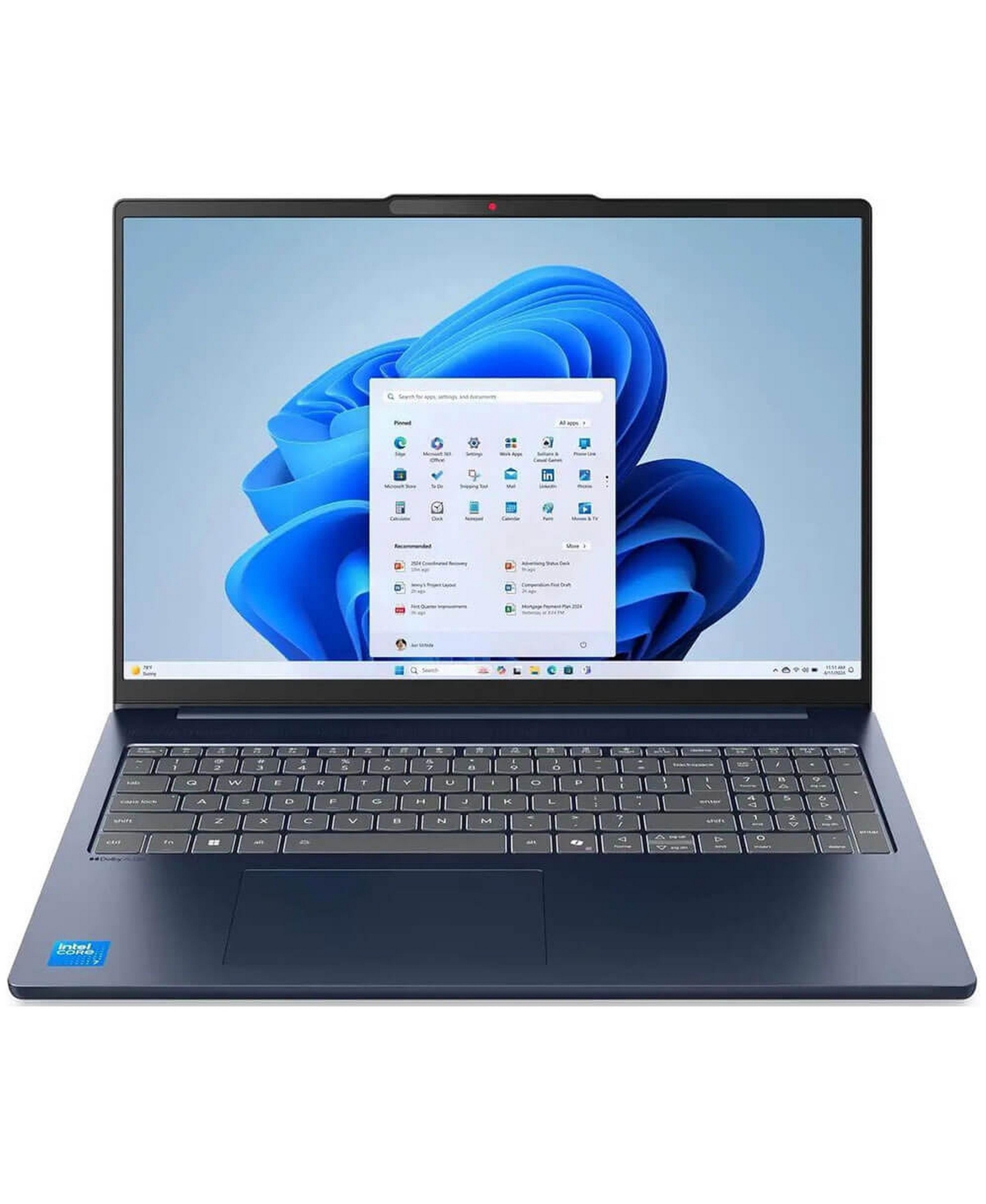 Lenovo 16" IdeaPad Slim 5i Touchscreen Laptop - Intel Core 7 240H, 16GB Ram, 1TB Ssd Storage, Windows 11 Home - Cosmic blue