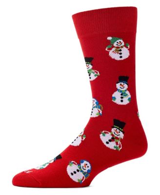 Men's Snowmen Holiday Crew Socks