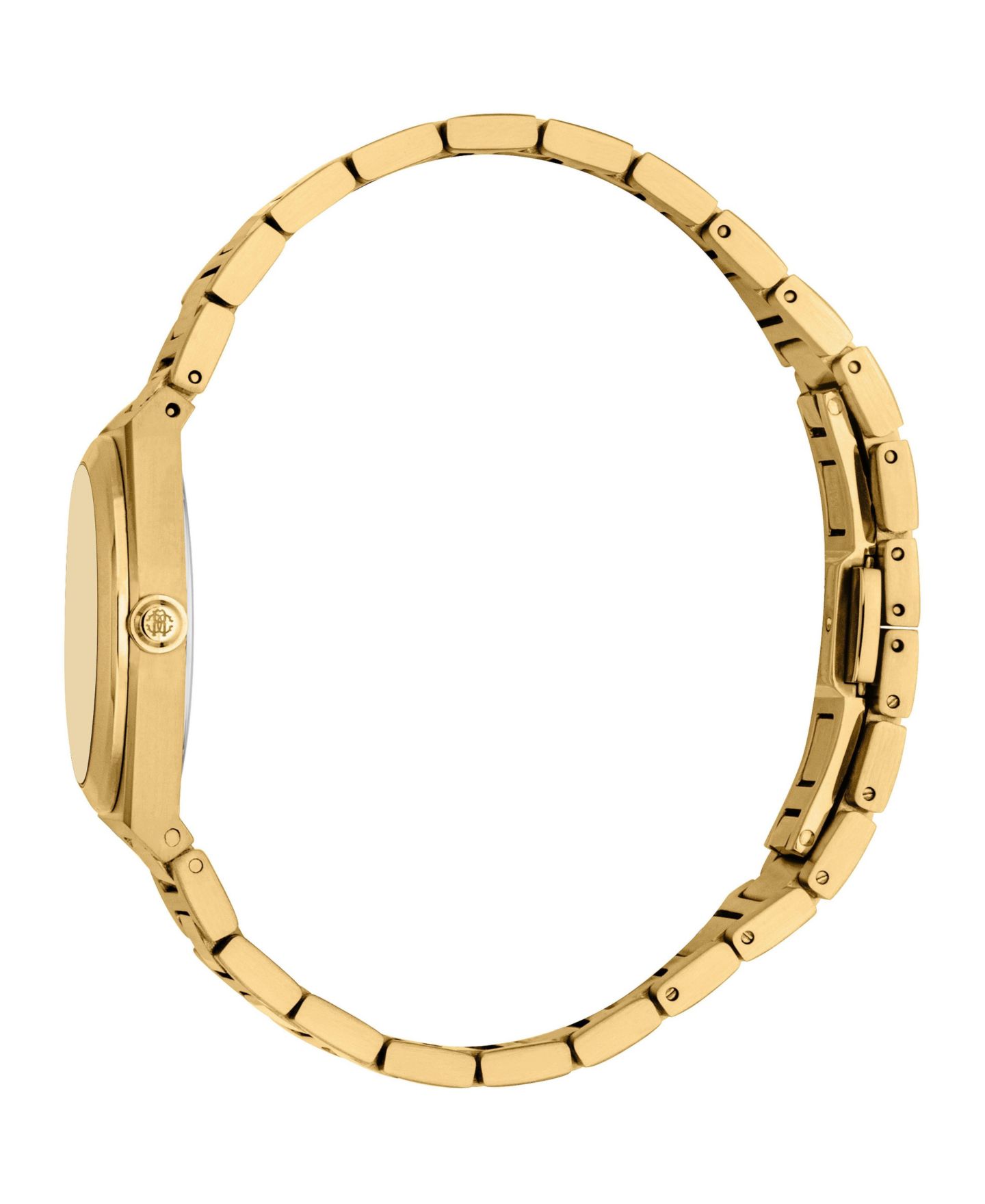 Женские часы Roberto Cavalli Quartz Water-Resistant Gold-Tone Stainless Steel Bracelet Watch, 30 mm, цвет: Золотой — фото 2