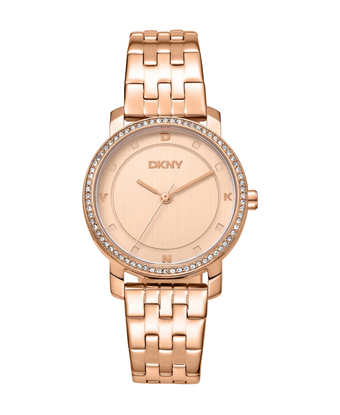 Женские часы DKNY Quartz Stainless Steel Bracelet Watch, 32mm, цвет: Розовый — фото 1