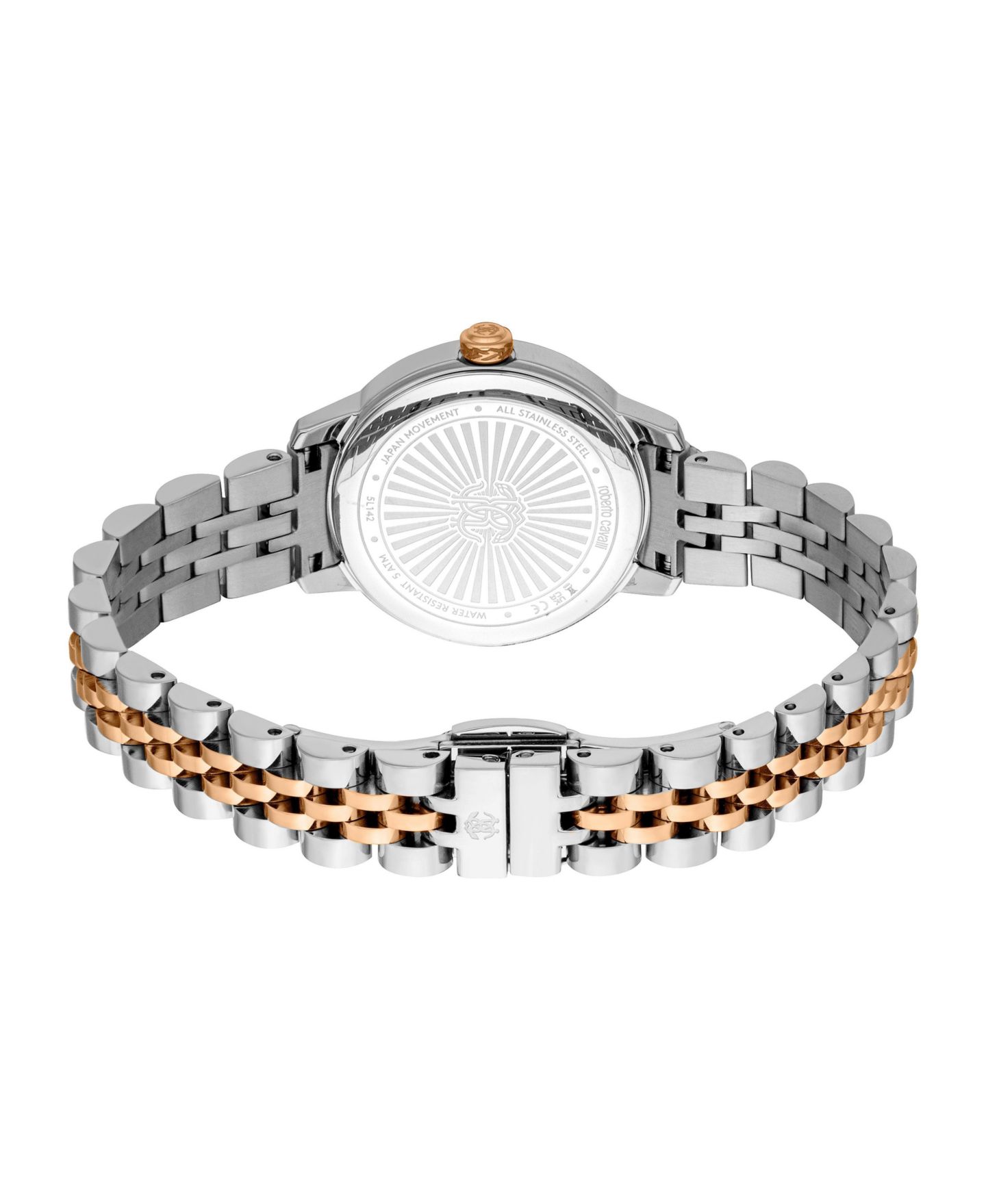 Женские часы Roberto Cavalli Quartz Two-Tone Stainless Steel Bracelet Watch, 28mm, цвет: Двухцветный — фото 2
