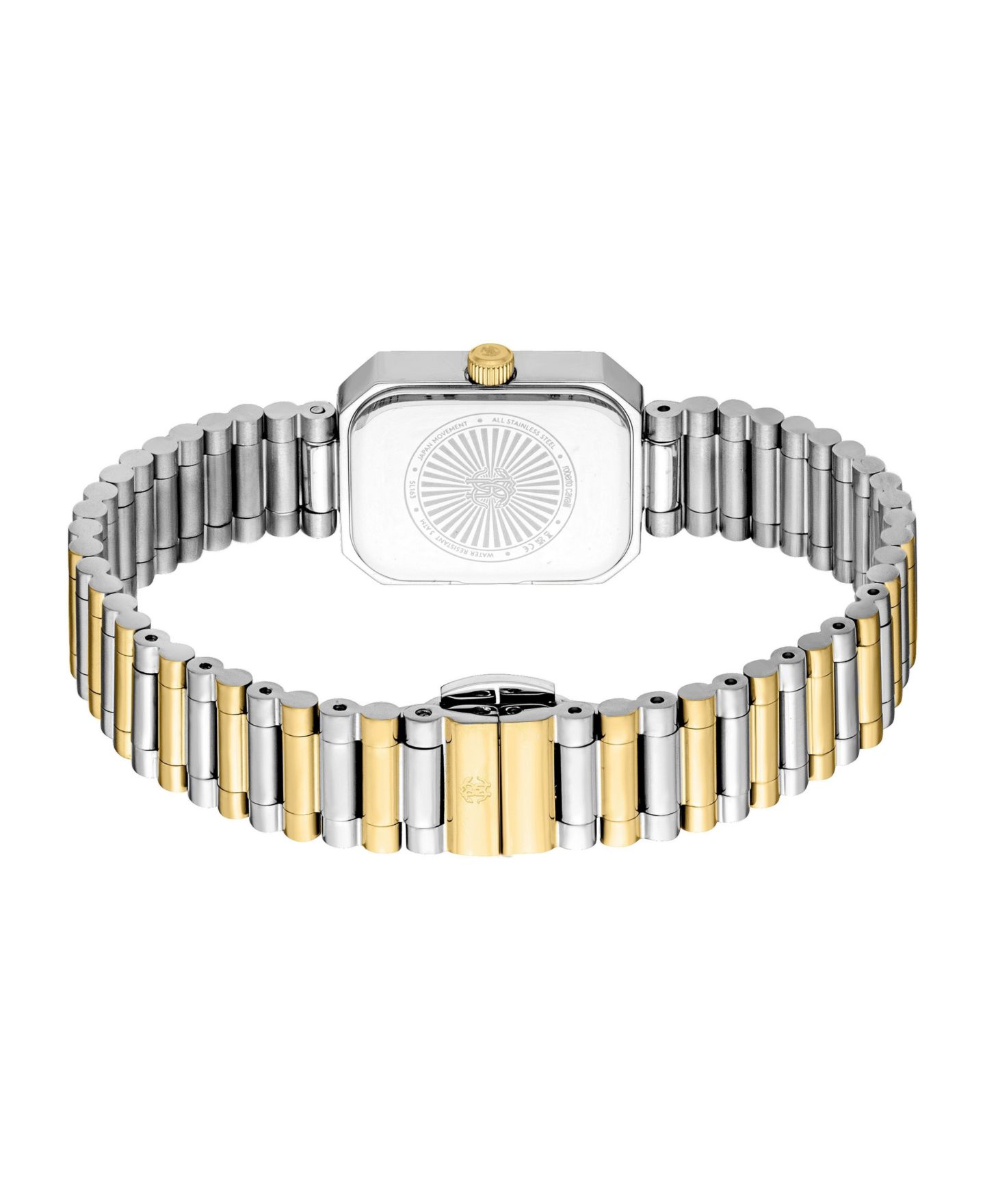 Женские часы Roberto Cavalli Quartz Water-Resistant Two-tone Stainless Steel Bracelet Watch, 20 mm, цвет: Двухцветный — фото 3