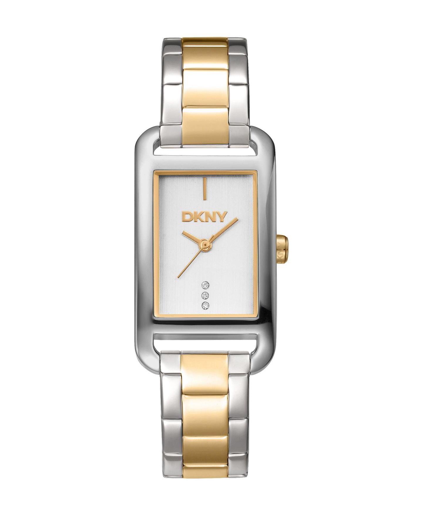 Женские часы DKNY Quartz Two-Tone Stainless Steel Bracelet Watch, 22 mm, цвет: Двухцветный — фото 1