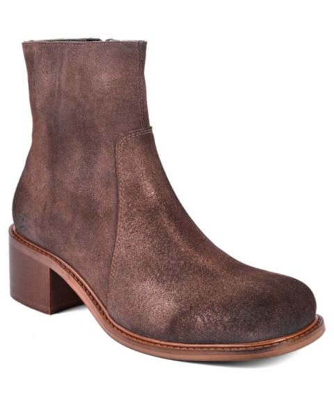 Женские ботинки Roan Notice Square-Toe Suede, цвет: Коричневый