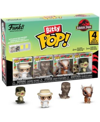 Bitty Pop Jurassic Park Raptor 4-Pack Action Figure, Ages 3+
