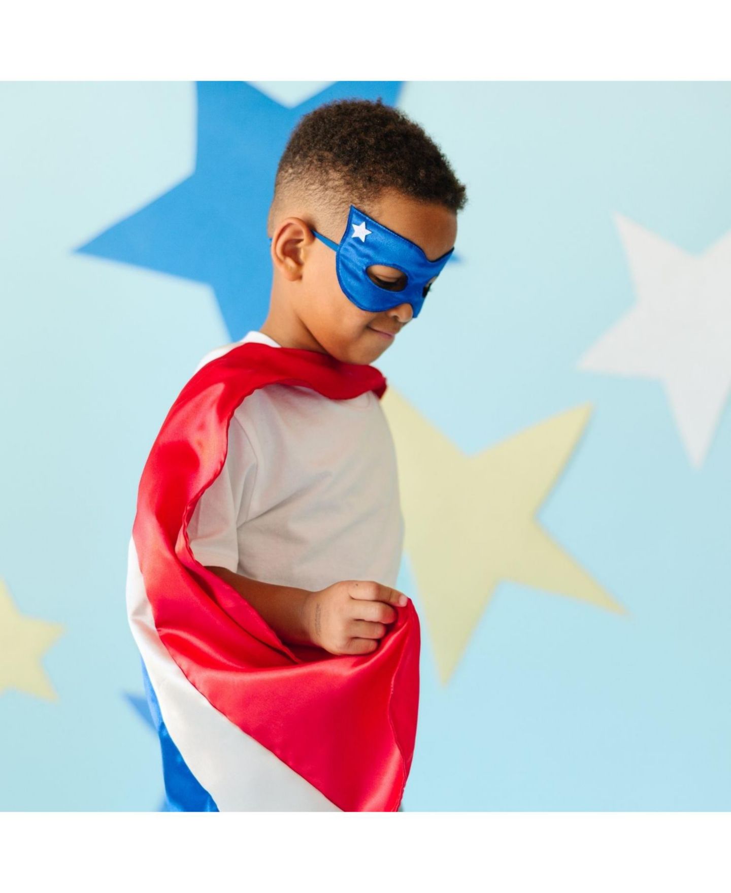 Sweet Wink Kids' 4-20 Superhero Star Cape and Mask, 2-Piece Set, цвет: Красный — фото 5