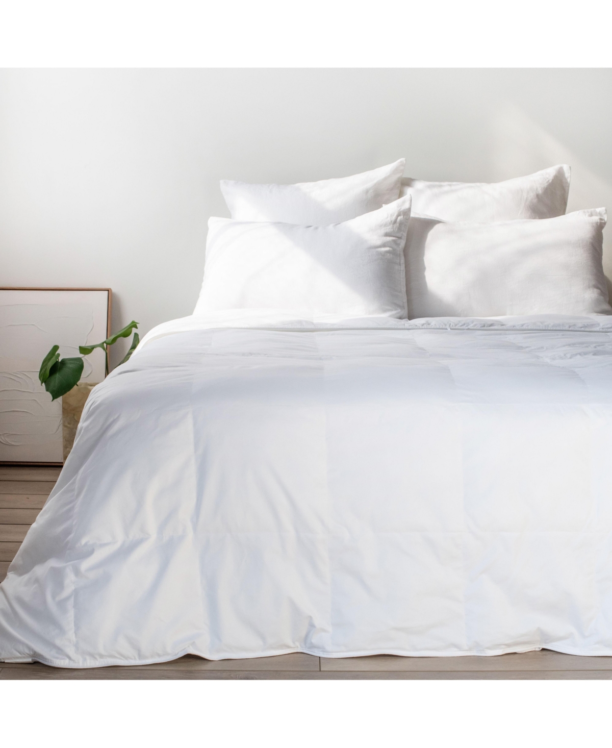 Light Weight Down Alternative Machine Washable Duvet Comforter Insert - Full/Queen - White