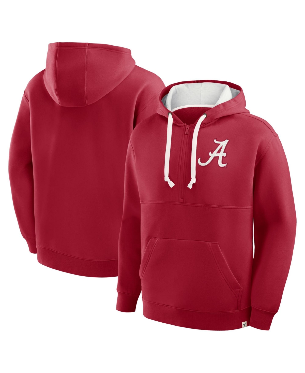 Fanatics Men's Crimson Alabama Crimson Tide Hometown Premium Rise And Conquer Half-Zip Hoodie - Crimson