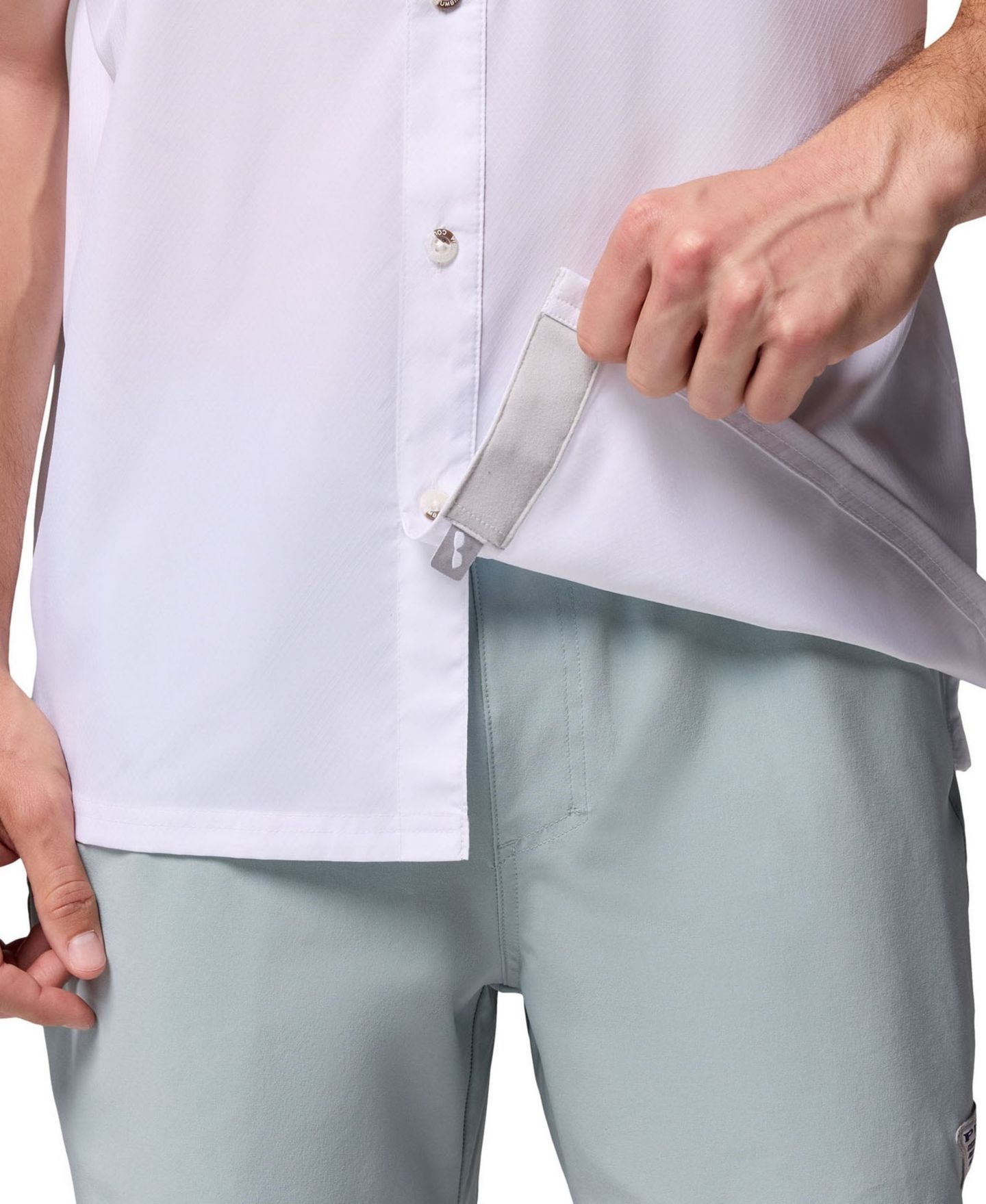 Мужская рубашка Columbia White LSU Tigers Slack Tide Camp Button-Up — фото 7