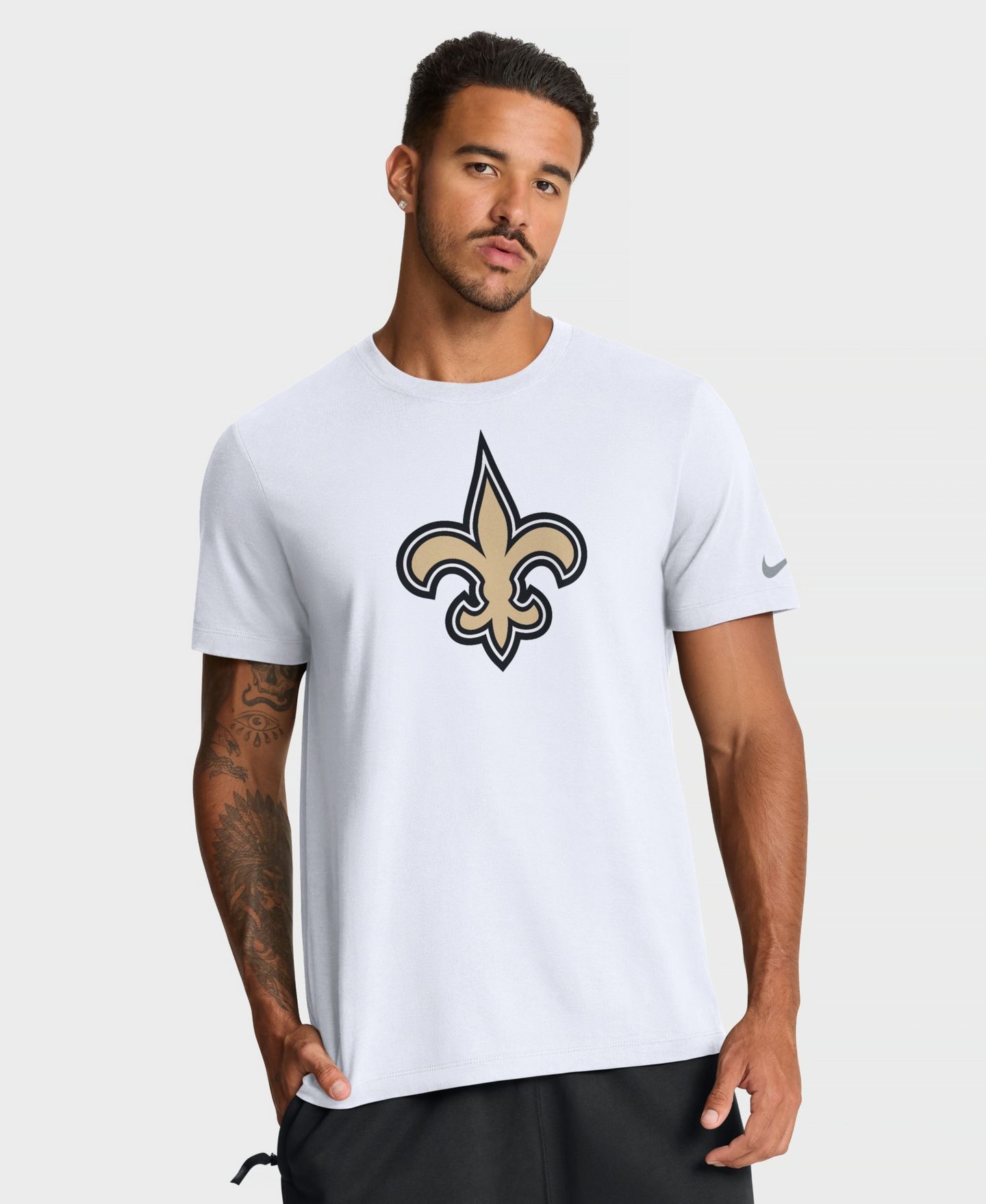 Мужская футболка Nike White New Orleans Saints Essential Logo — фото 1