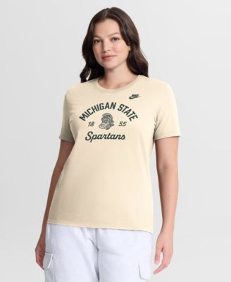 Women's Natural Michigan State Spartans Legacy Team Name T-Shirt
