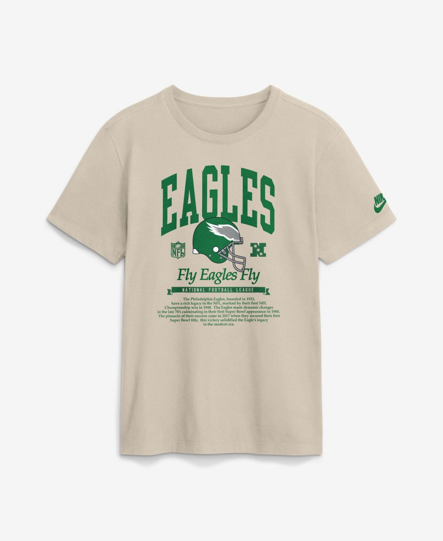 Мужская футболка Nike Sand Philadelphia Eagles Rewind — фото 1