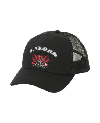 Men's Black A.I. Rising Sun Trucker Adjustable Hat