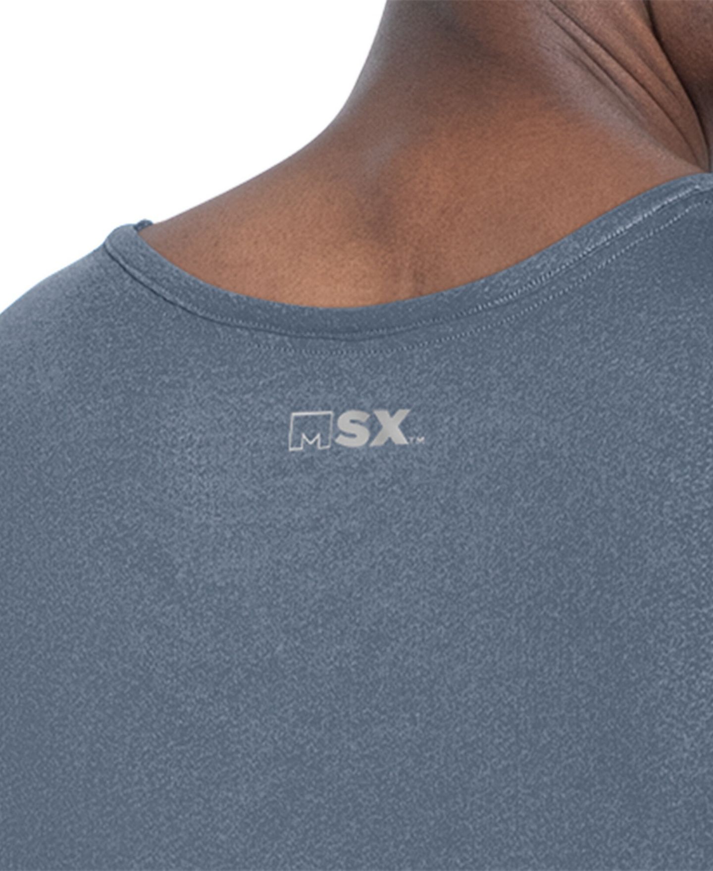 Мужской топ MSX by Michael Strahan Navy Houston Texans Energy Scoop Neck — фото 5