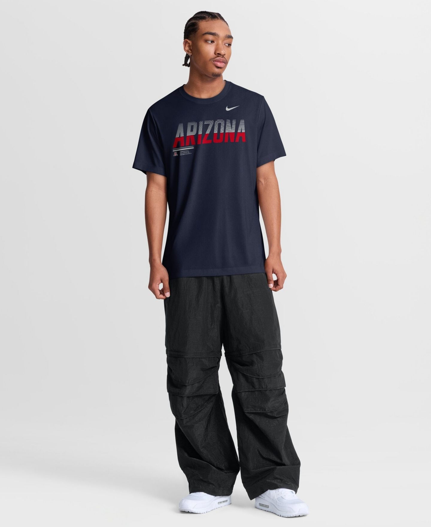 Мужская футболка Nike Navy Arizona Wildcats Sideline Legend Dri-FIT — фото 3