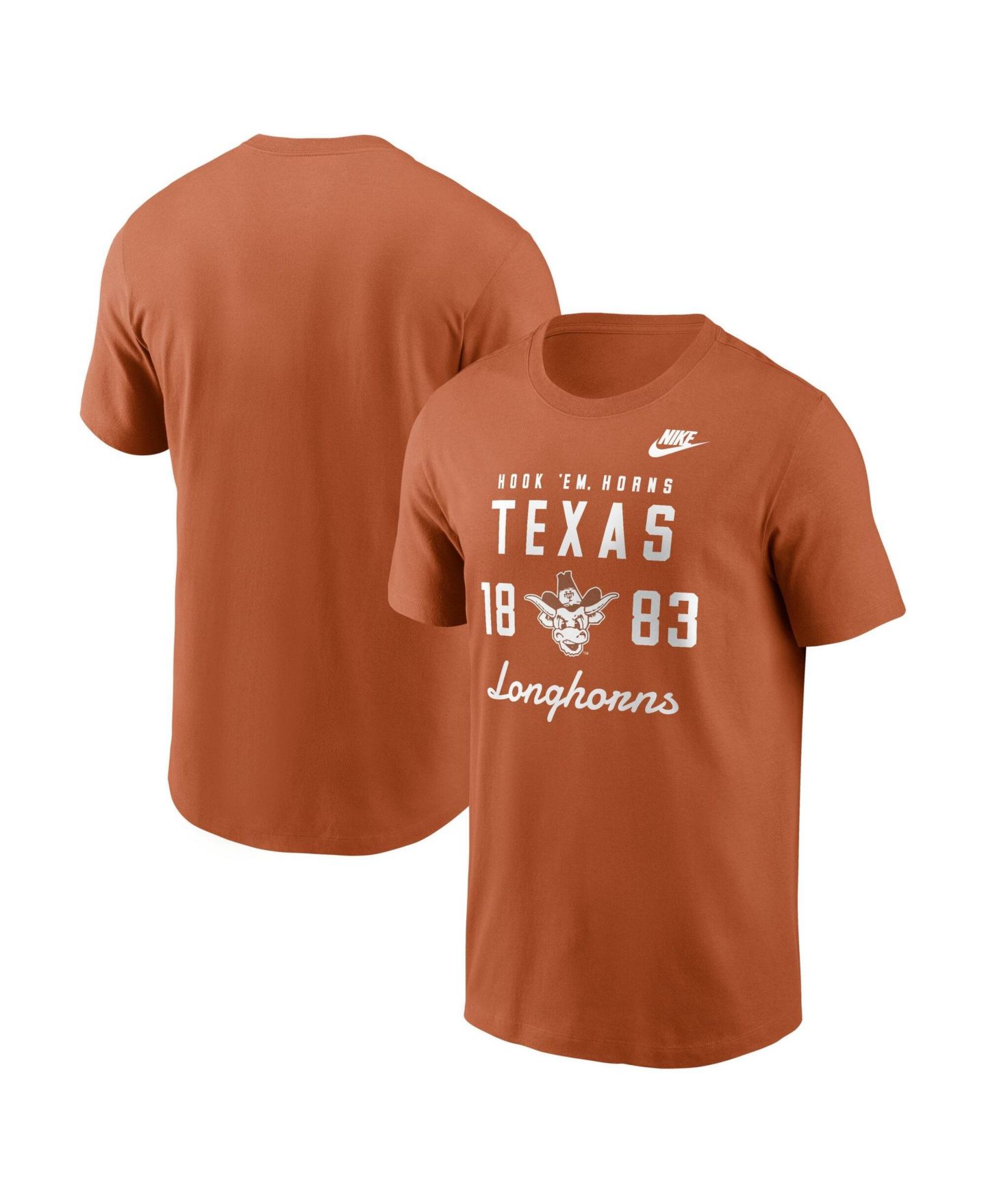 Мужская футболка Nike Texas Orange Texas Longhorns Legacy Stacked Established — фото 3