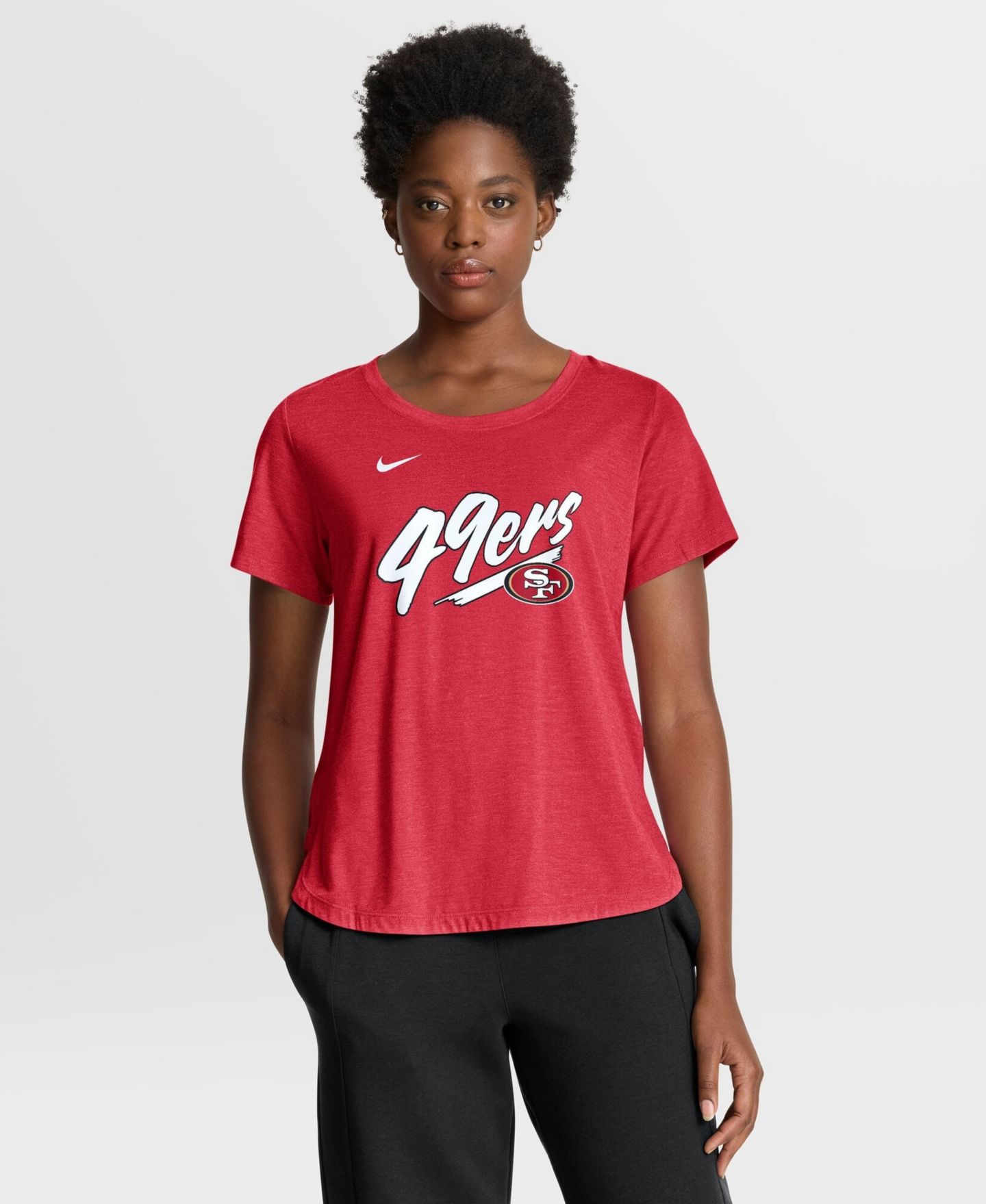 Женская футболка Nike Scarlet San Francisco 49ers Primetime Tri-Blend — фото 1