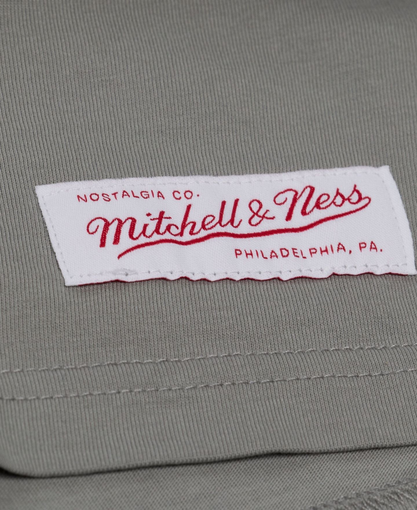Мужская футболка Mitchell & Ness Gray Los Angeles Lakers Core Essentials — фото 3