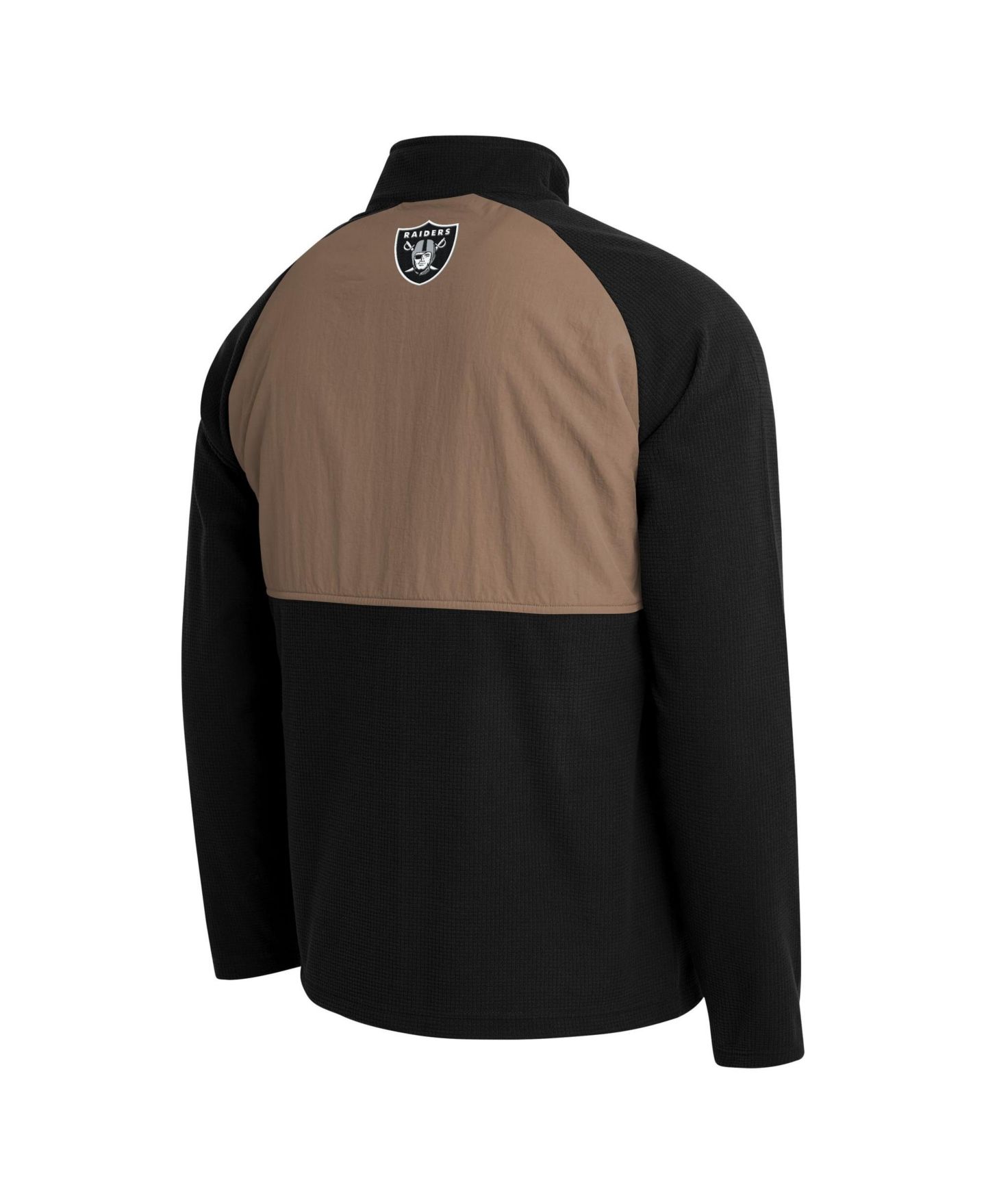 Мужская куртка Darius Rucker Collection By Fanatics Black/Tan Las Vegas Raiders Full-Zip Raglan — фото 3
