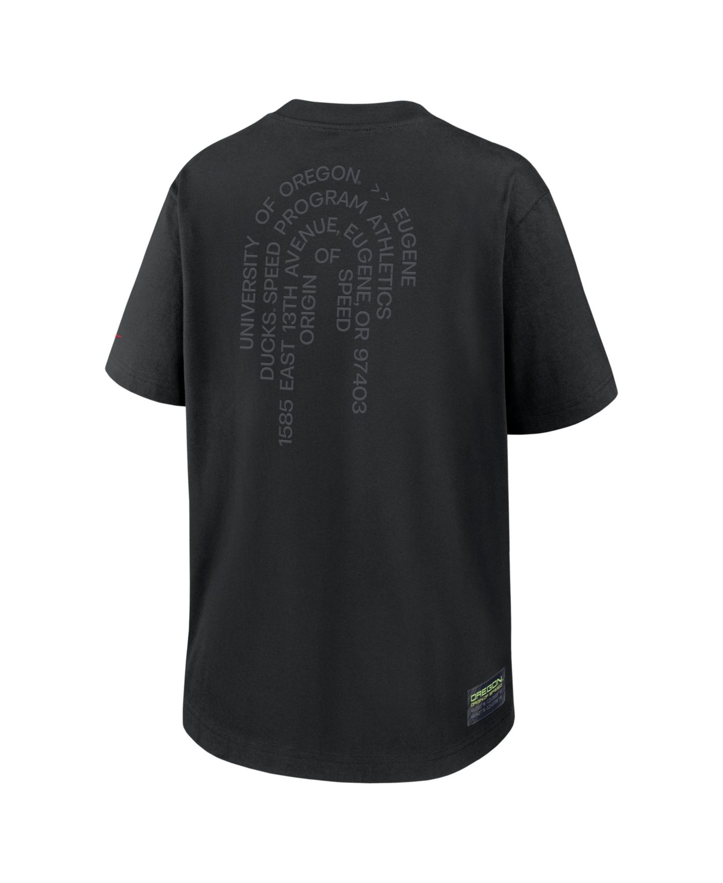 Женская футболка Nike Black Oregon Ducks Origin of Speed Essential — фото 5