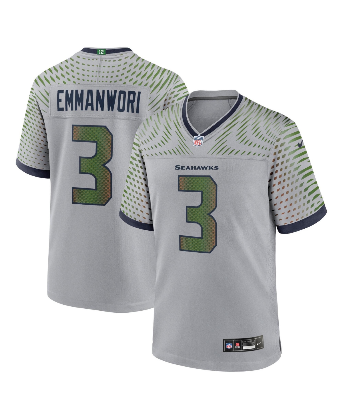 Nike Men's Nick Emmanwori Gray Seattle Seahawks Rivalries Collection Game Jersey - Gray