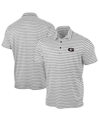 Men's Black Georgia Bulldogs Space Stripe Polo Shirt