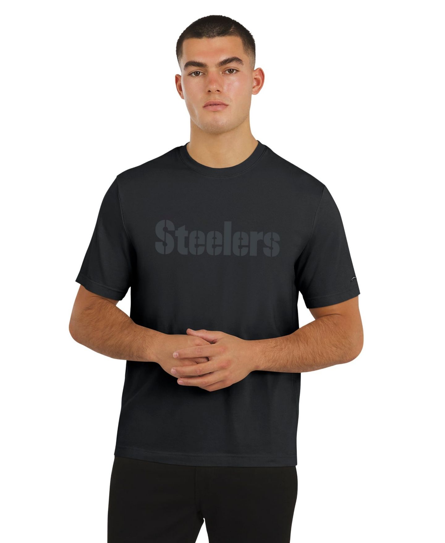 Мужская футболка J. Palmer Black Pittsburgh Steelers Play Action Tri-Blend — фото 1