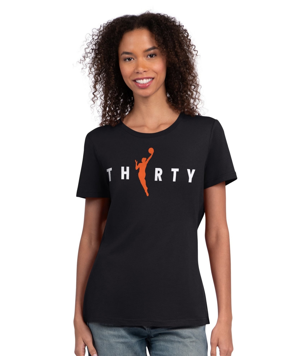 Starter Women's Black New York Liberty Wnba 30th Anniversary Scoop Neck T-Shirt - Black