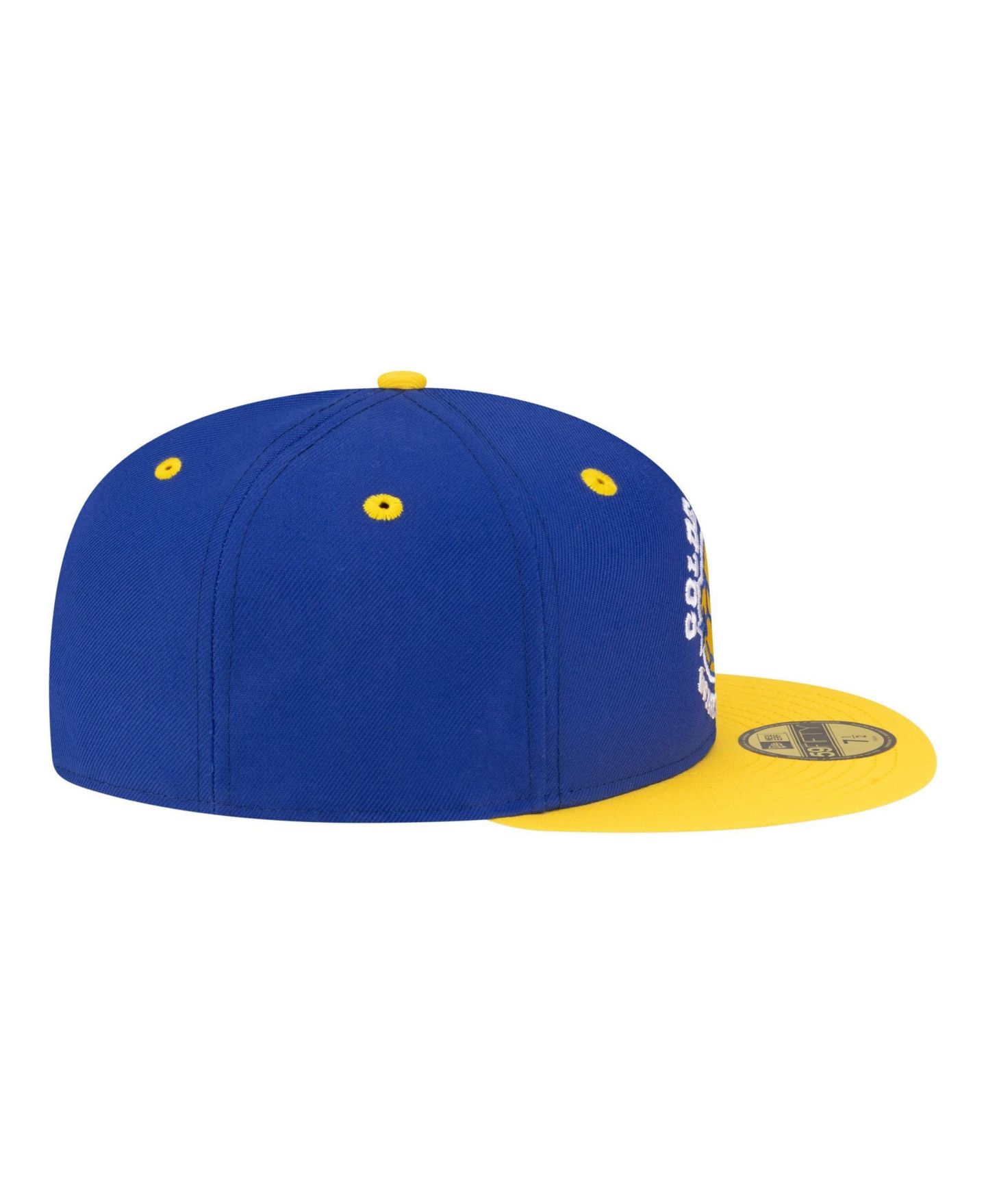 Мужская кепка New Era Royal/Gold Golden State Warriors 80s Throwback 59FIFTY Fitted Hat — фото 7