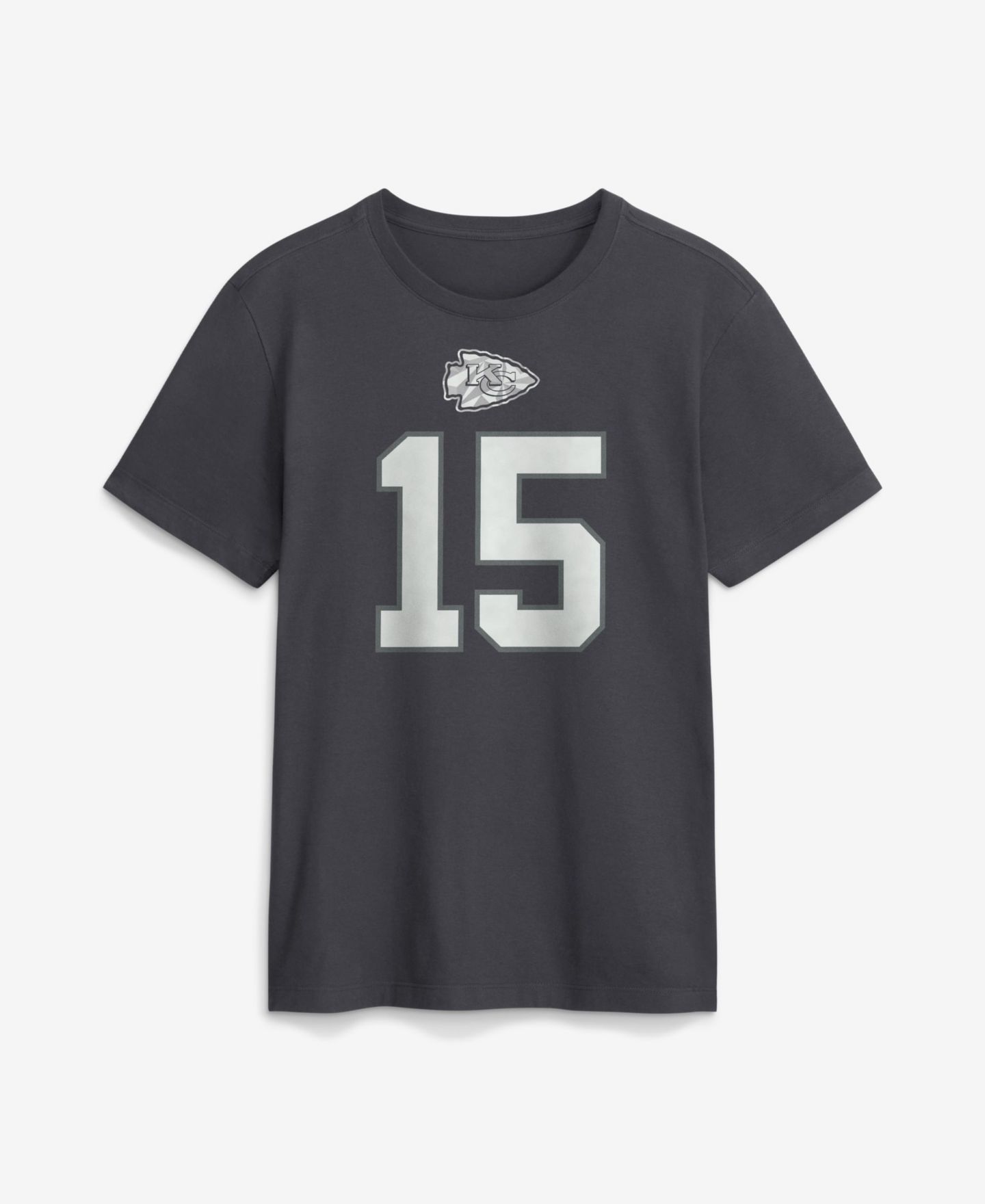 Мужская футболка Nike Patrick Mahomes Anthracite Kansas City Chiefs Name & Number — фото 2
