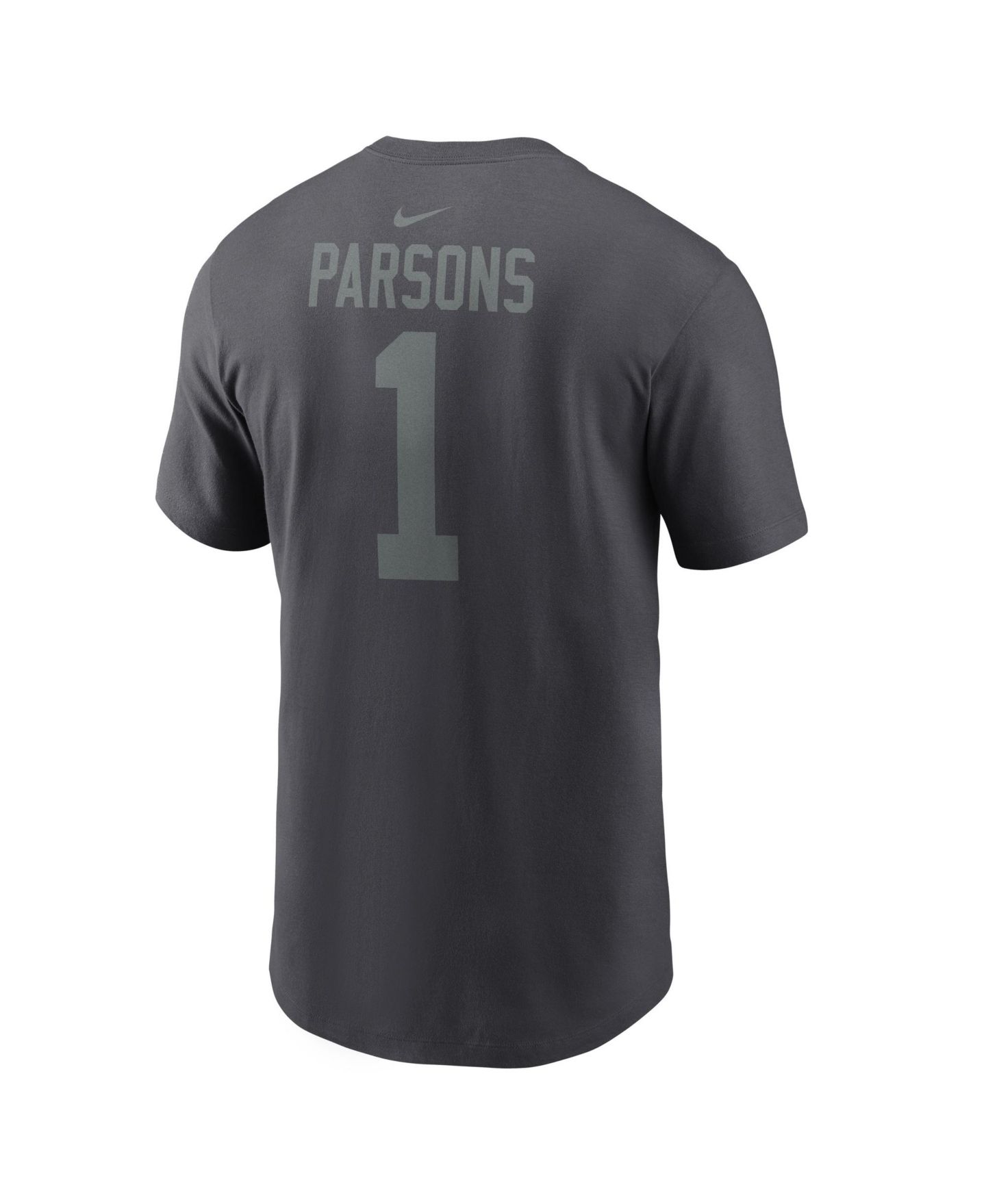 Мужская футболка Nike Micah Parsons Anthracite Green Bay Packers Name & Number — фото 5